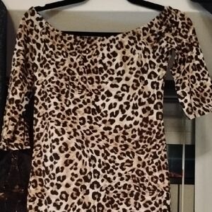Leopard Print Mini Dress